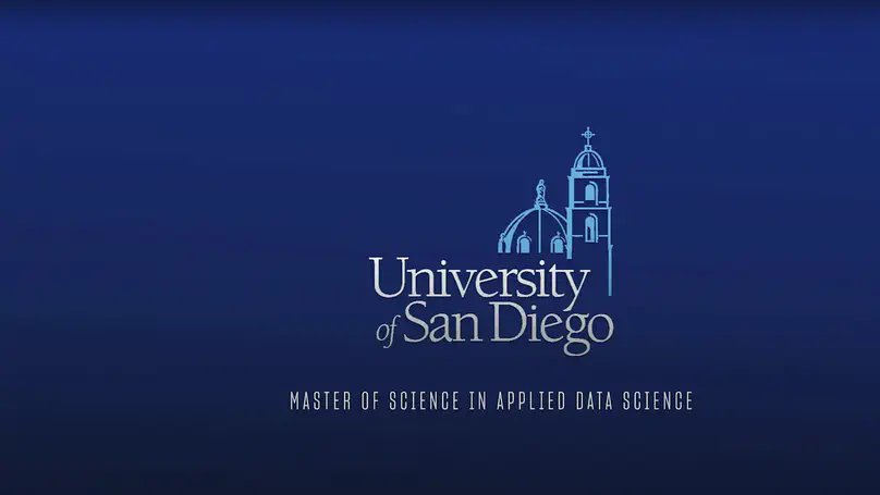 University of San Diego MS, Applied Data Science